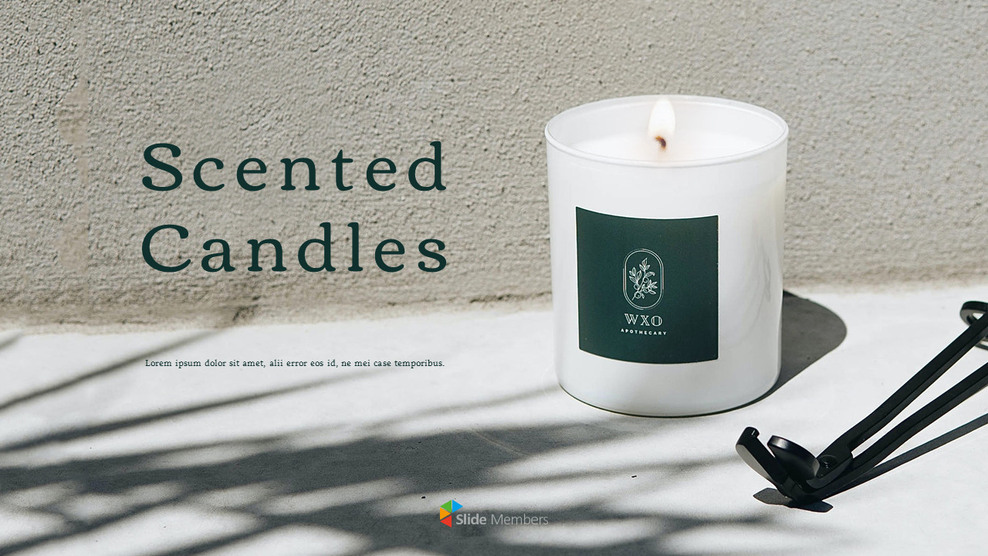 scented candles slide presentation 785298